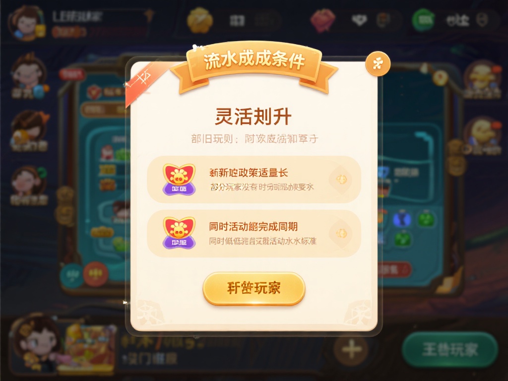 其次，流水达成条件的灵活性有所提升。旧规则中，部分